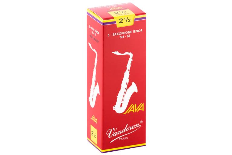 Vandoren Java Red Cut Tenor Saxophone Reeds 2.5 Box of 5
