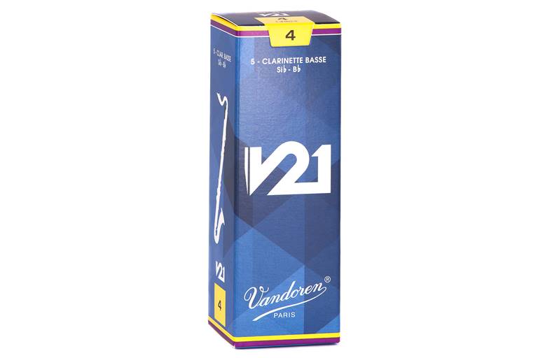 Vandoren V21 Bass Clarinet Reeds 4 Box of 5
