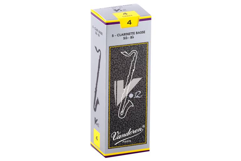 Vandoren V12 Bass Clarinet Reeds 4 Box of 5